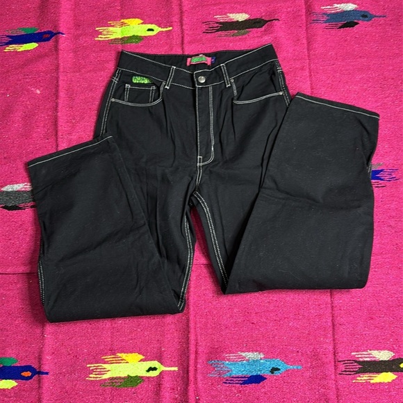 Empyre Women's Tori Black Carpenter Skate Pants size 10 - Picture 2 of 15